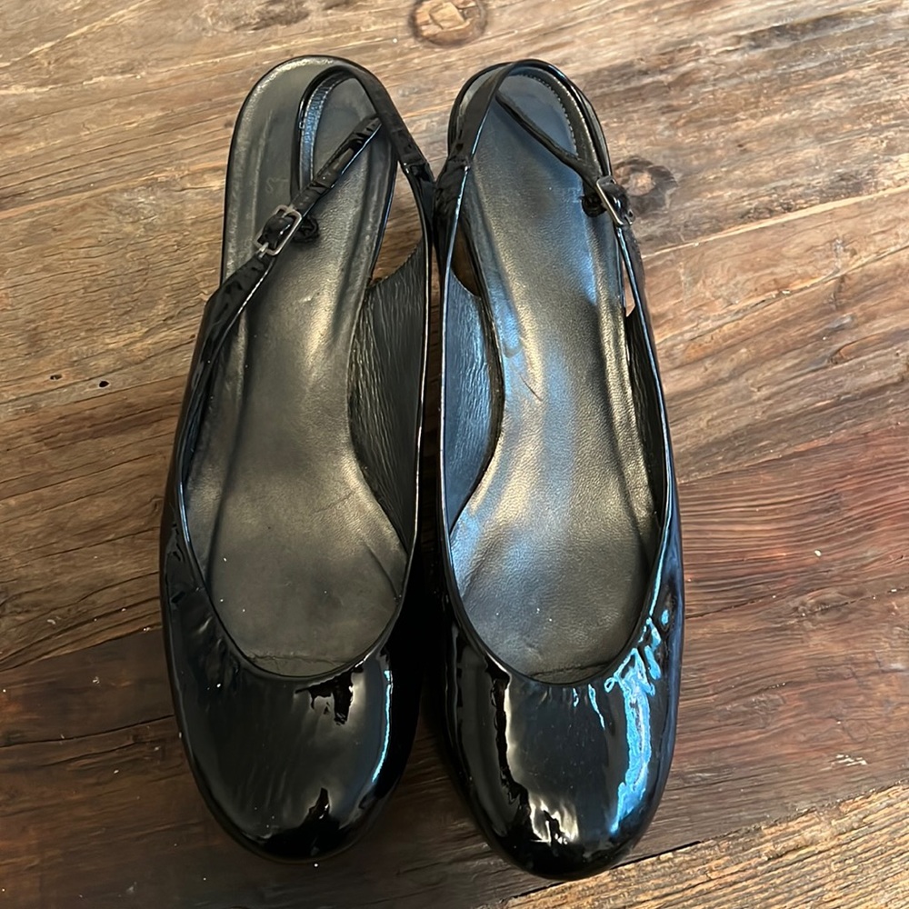 Stuart Wetzman platform show with open heel